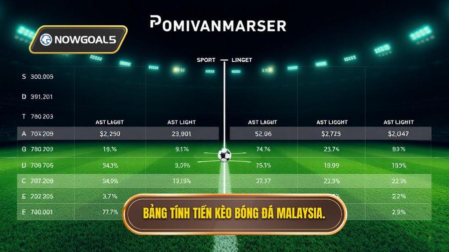 2. Bảng so sánh cách tính tiền trong kèo bóng đá Malaysia