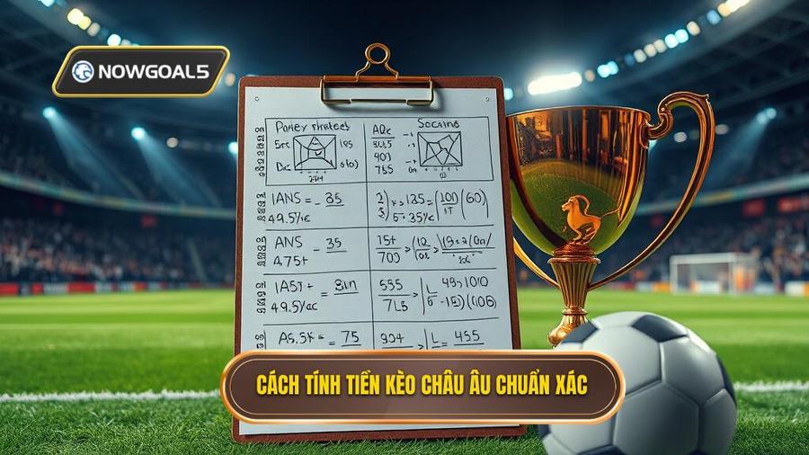2. Cách tính tiền thắng cược trong kèo bóng đá Châu Âu